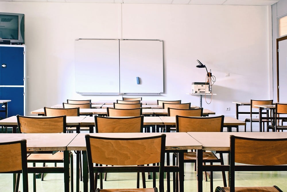 empty classroom