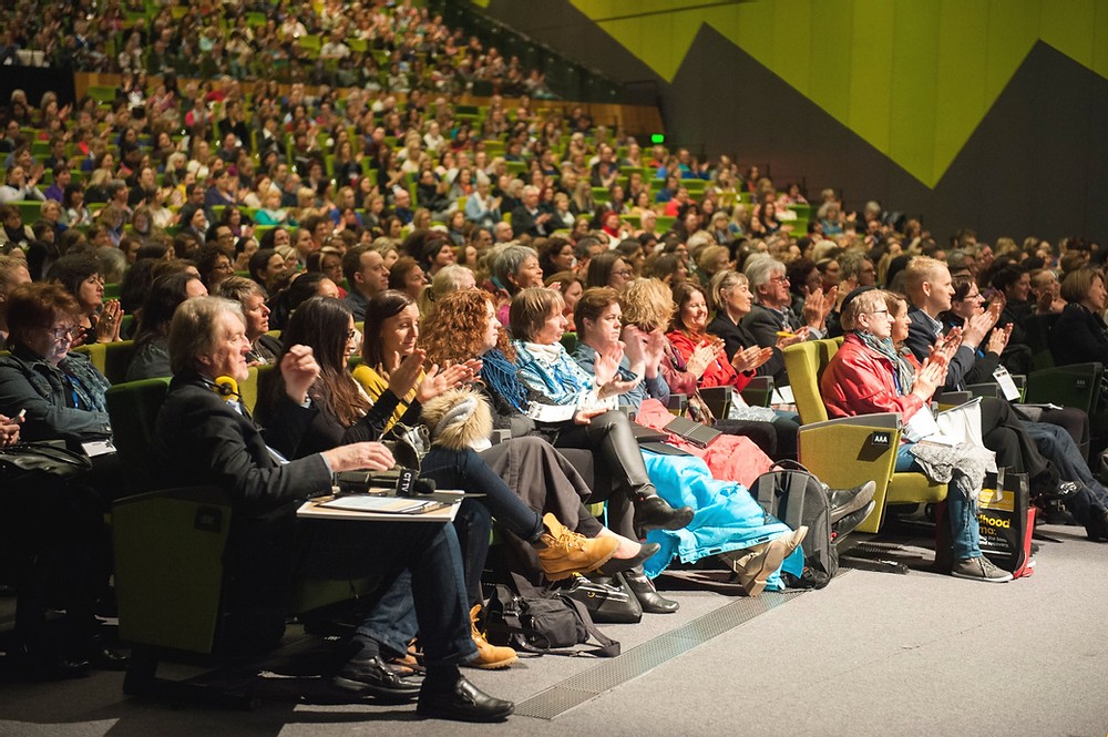 large crowd at conference